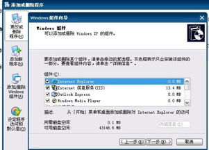 解决XP系统无「Internet信息服务」组件的问题